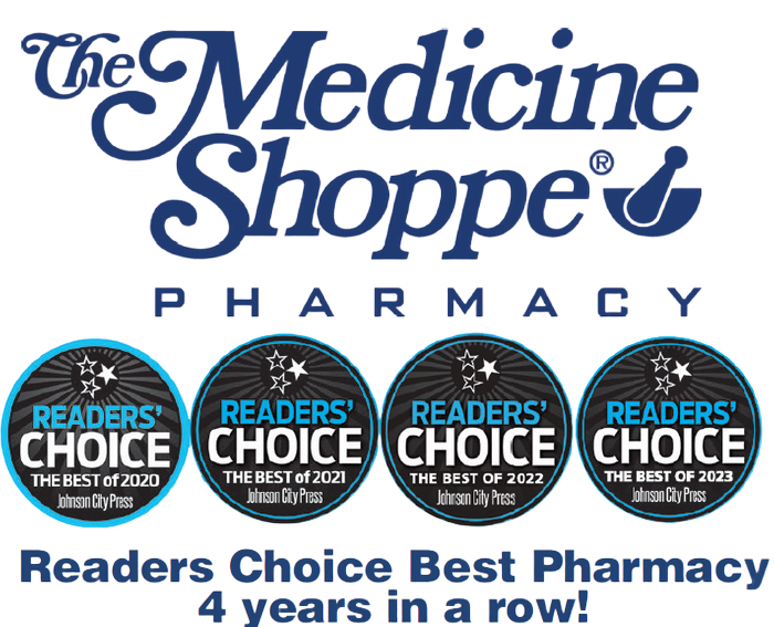 The Medicine Shoppe® Pharmacy – Johnson City Press Readers’ Choice Best Pharmacy four years in a row